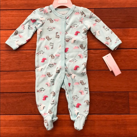 Wee Play Other - 🆕HP🎉Cute Dinosaur Footies baby girls 3-6 months